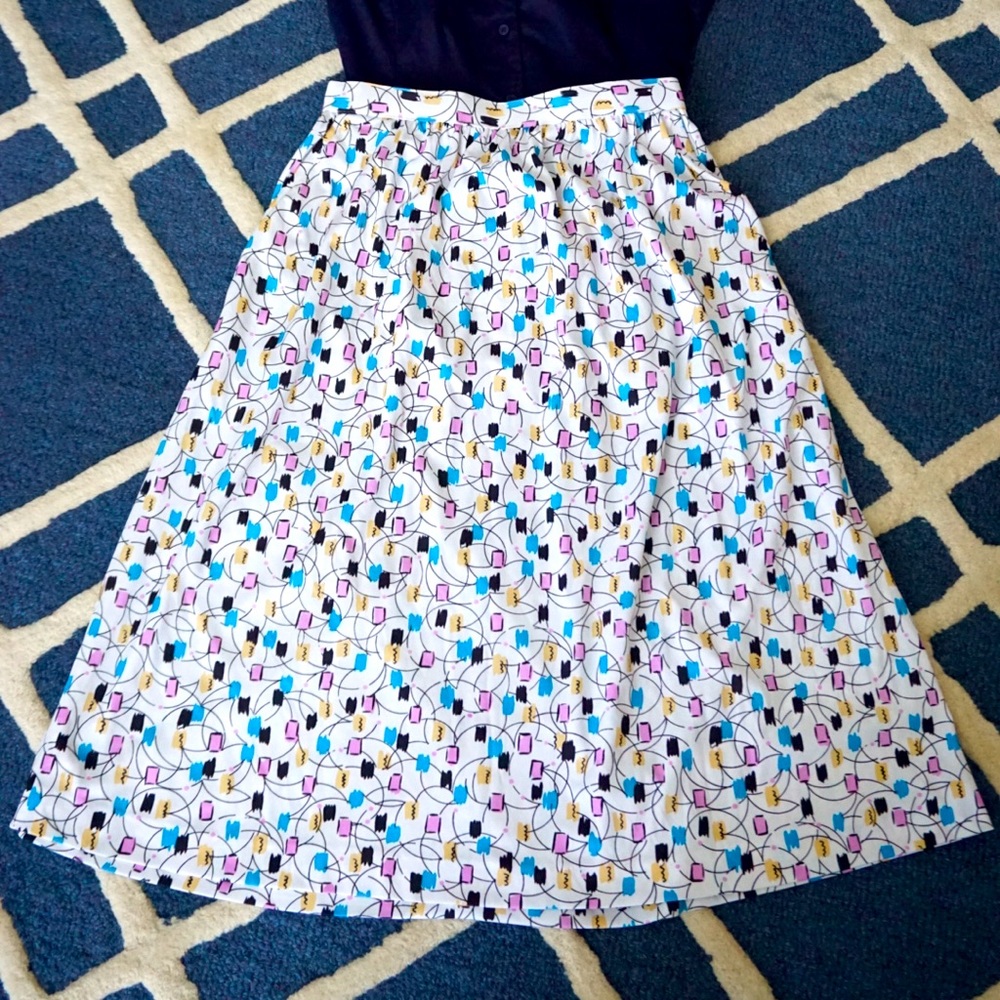DaDi Vintage Abstract Design Skirt